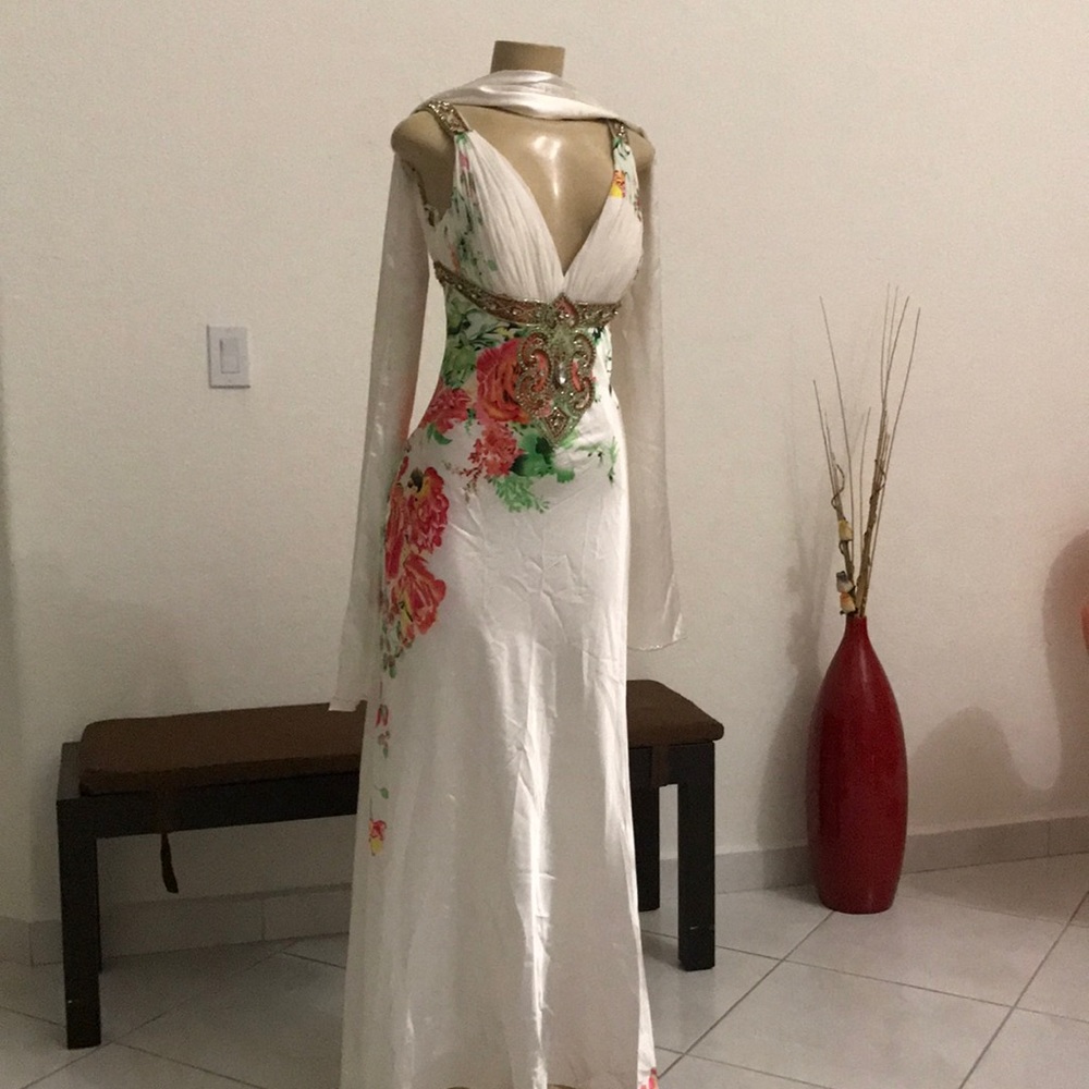 Coli Couture - Floral silk  elegant dress